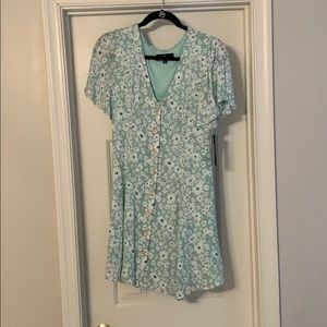 Lulus button front floral dress